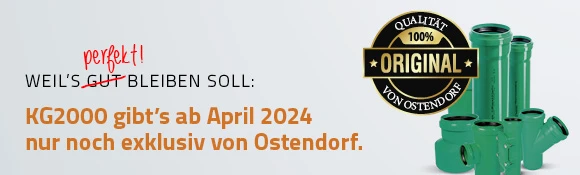 KG2000 gibt es ab April 2024 nur noch exklusiv von Ostendorf!